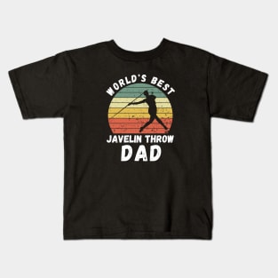 Javelin Throw Dad Kids T-Shirt